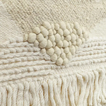 Панно из шерсти и хлопка с узором Beige Calista Serene варинант исполнения - 3 | Loft Concept в Перми