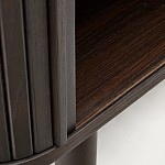 Буфет тёмно-коричневого цвета из ясеневого шпона с 2-мя раздвижными дверями Toinette варинант исполнения - 4 | Loft Concept в Перми