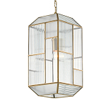 Подвесной светильник с рельефным стеклом Embossed Glass варинант исполнения - 2 | Loft Concept в Перми