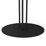 Стол журнальный круглый с бежевой столешницей из стекла Beige Marble варинант исполнения - 4 | Loft Concept в Перми