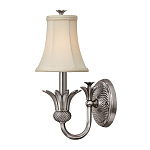 Бра с бежевым тканевым абажуром и декоративной чашей Hinkley варинант исполнения - 5 | Loft Concept в Перми