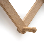 Настенная деревянная раздвижная вешалка Larson Wood Hanger варинант исполнения - 4 | Loft Concept в Перми