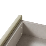 Консоль прямоугольная на золотом каркасе с 2-мя ящиками Warwick варинант исполнения - 1 | Loft Concept в Перми