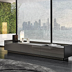 Дизайнерский комод серый с глянцевым фасадом Darren варинант исполнения - 2 | Loft Concept в Перми