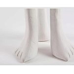 Дизайнерский журнальный стол белый на 3-х ножках в виде ступней African table варинант исполнения - 3 | Loft Concept в Перми