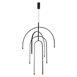 Люстра подвесная с дугообразными изогнутыми элементами Luke Lampco Tracer Lamp варинант исполнения - 2 | Loft Concept в Перми