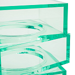 Стол журнальный в форме кубов Acrylic Furniture Lumina Mint Breeze варинант исполнения - 3 | Loft Concept в Перми