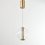 Подвесной светильник с плафоном в форме шара Inner Gleam Orb gold варинант исполнения - 5 | Loft Concept в Перми
