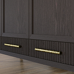 Большой Шкаф Primo Темный орех с 3 дверьми и 3 выдвижными ящиками варинант исполнения - 6 | Loft Concept в Перми