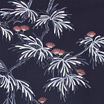 Обои ручная роспись Silk Tree Special Colourway on Empire Blue dyed silk варинант исполнения - 2 | Loft Concept в Перми