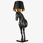 Horse Statue Floor Lamp Большой светильник Черная Лошадь варинант исполнения - 6 | Loft Concept в Перми