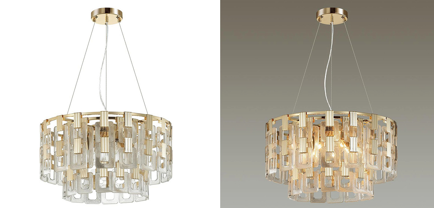 Люстра Ribbed Elements Pendant Round 52 Люстра Ribbed Elements Pendant Round 52 - Loft-Concept в Перми