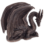Декоративная статуэтка Дракон Dark Bronze Winged Dragon Statuette варинант исполнения - 1 | Loft Concept в Перми