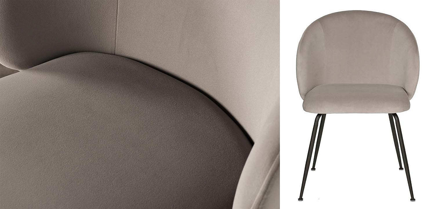 Стул Sadler Chair gray velor Стул Sadler Chair gray velor - Loft-Concept в Перми