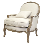 Кресло Ava Classical Armchair beige flax варинант исполнения - 3 | Loft Concept в Перми