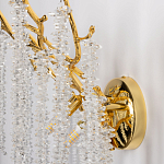 Бра золотого цвета с ветвями и хрустальными подвесками FAIRYTREE Light варинант исполнения - 7 | Loft Concept в Перми