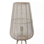 Торшер с плетеным металлическим плафоном Wicker Iron Lamp варинант исполнения - 1 | Loft Concept в Перми