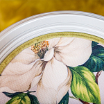 Стул светло-серый из натурального бука с изображением птицы в саду Blooming Colored Birds варинант исполнения - 5 | Loft Concept в Перми