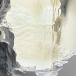 Встраиваемый в стену гипсовый светильник под покраску с эффектом разрушенной стены Antiquity Athena варинант исполнения - 7 | Loft Concept в Перми