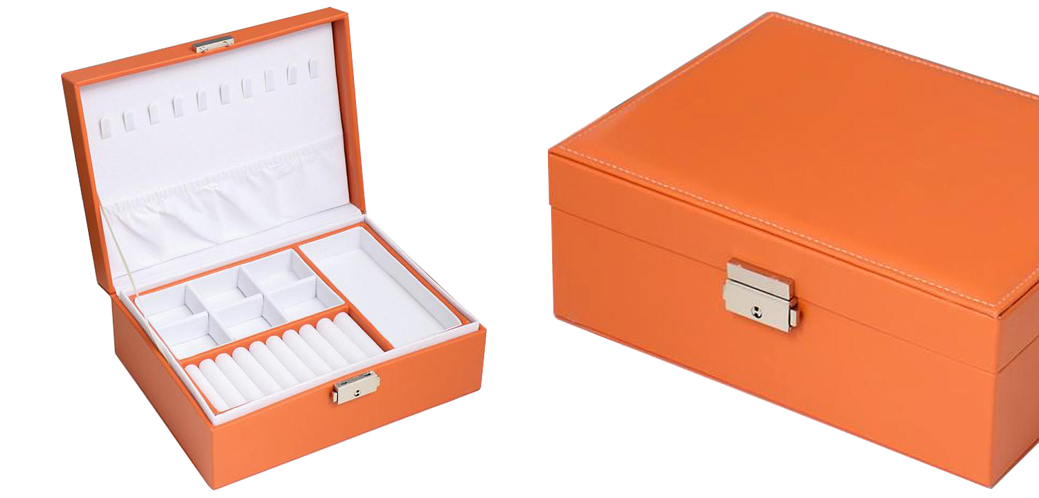 Шкатулка Auburn Jewerly Organizer Box orange Шкатулка Auburn Jewerly Organizer Box orange - Loft-Concept в Перми