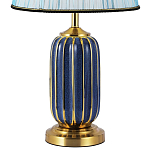 Настольная лампа с абажуром Terenzio Blue Table Lamp варинант исполнения - 3 | Loft Concept в Перми