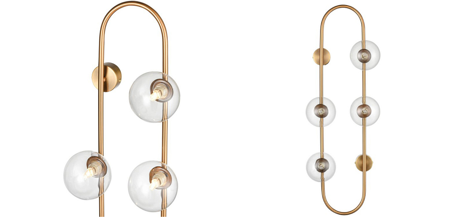 Бра HOOP WALL Lamp Gold Transparent 4 Бра HOOP WALL Lamp Gold Transparent 4 - Loft-Concept в Перми