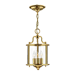 Подвесной светильник с прозрачным стеклянным цилиндрическим плафоном в классическом стиле на цепи Hinkley варинант исполнения - 13 | Loft Concept в Перми