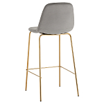 Барный стул на золотистых ножках VENDRAMIN Grey варинант исполнения - 4 | Loft Concept в Перми