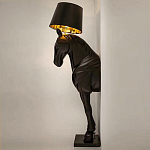 Horse Statue Floor Lamp Большой светильник Черная Лошадь варинант исполнения - 3 | Loft Concept в Перми