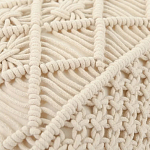 Чехол на подушку с макраме бежевого цвета Macrame варинант исполнения - 2 | Loft Concept в Перми