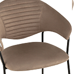 Коричневый стул с обивкой из искусственной замши Alexis варинант исполнения - 6 | Loft Concept в Перми