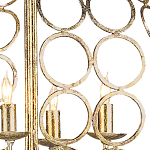 Люстра в форме шара с рядами из колец Million Rings варинант исполнения - 1 | Loft Concept в Перми