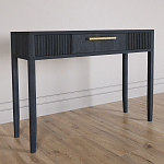 Элегантная Консоль Primo с выдвижным ящиком Черный дуб варинант исполнения - 2 | Loft Concept в Перми