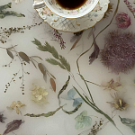 Круглый журнальный столик со столешницей из эпоксидной смолы Epoxy Resin Flowers Coffee Table варинант исполнения - 11 | Loft Concept в Перми