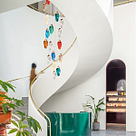 Каскадная люстра с цветными плафонами Soar Colorful Cascade Chandelier варинант исполнения - 2 | Loft Concept в Перми