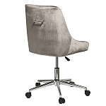 Кресло офисное с обивкой из серого велюра Stylish Velor Office Chair варинант исполнения - 1 | Loft Concept в Перми