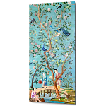 Постер на холсте в стиле шинуазри Chinoiserie Bridge in the garden Poster варинант исполнения - 1 | Loft Concept в Перми