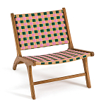 Кресло низкое из массива тика Barbados варинант исполнения - 2 | Loft Concept в Перми