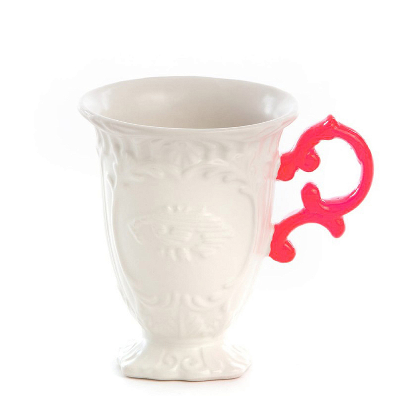 Кружка Seletti I-Mug Fuchsia Белый Фуксия в Перми | Loft Concept 