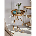 Столик приставной на фигурном подножии Magnificent Century варинант исполнения - 5 | Loft Concept в Перми