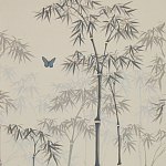 Обои ручная роспись Distant Bamboo Special Colourway on white dyed paper варинант исполнения - 2 | Loft Concept в Перми