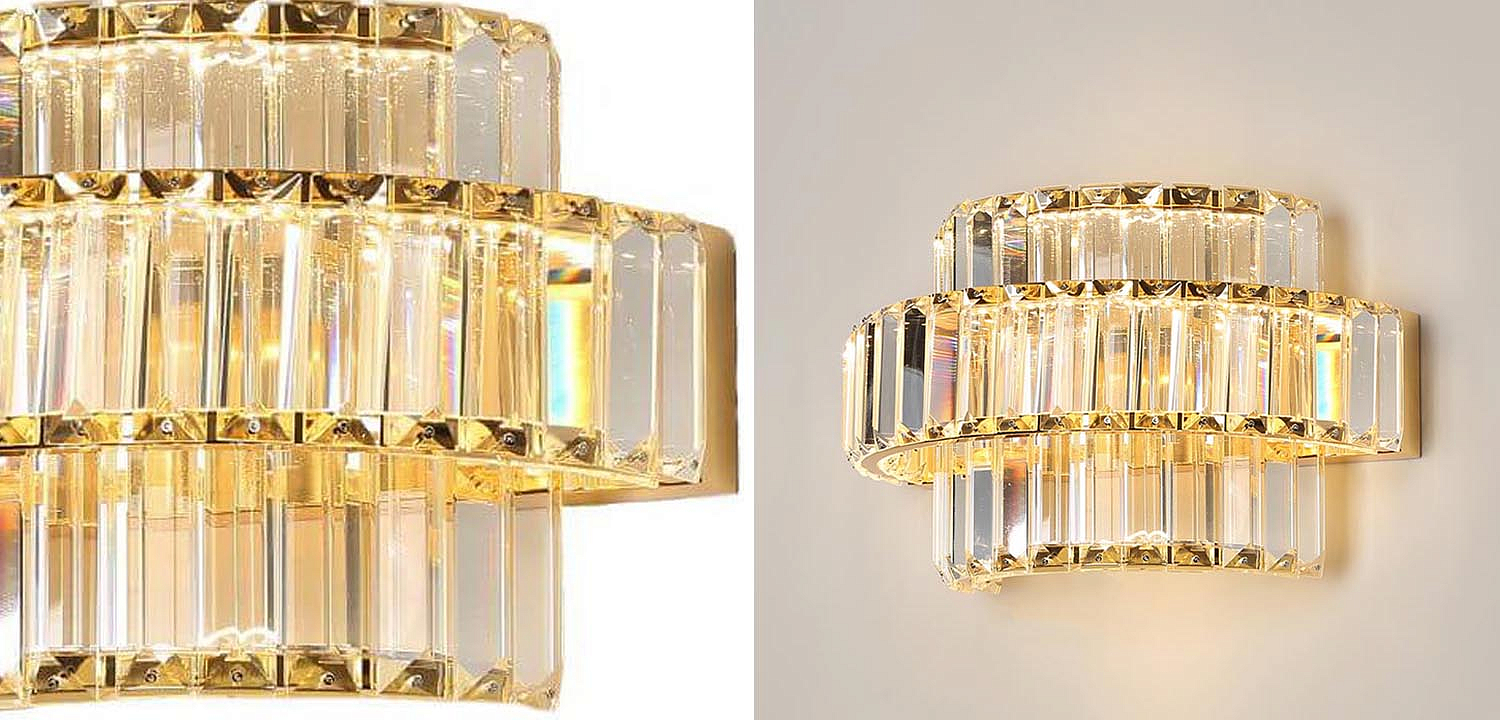 Бра Crystal Shine Linda Gold Wall Lamp B Бра Crystal Shine Linda Gold Wall Lamp B - Loft-Concept в Перми