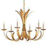 Люстра золотая с декором в виде перьев Bunch of Feathers варинант исполнения - 3 | Loft Concept в Перми