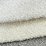 Мебельная ткань белый молочный Букле 142 см 1001 варинант исполнения - 1 | Loft Concept в Перми