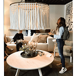 Люстра белая плетеная с кисточками Boho Tassel Chandelier варинант исполнения - 2 | Loft Concept в Перми