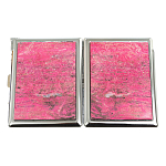 Портсигар с газовой зажигалкой из натурального камня Родонит Stone Cigarettes Cases варинант исполнения - 7 | Loft Concept в Перми