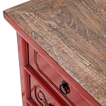 Деревянная ТВ-тумба в китайском стиле с 5-ю выдвижными ящиками Chinese TV Stand Red варинант исполнения - 3 | Loft Concept в Перми