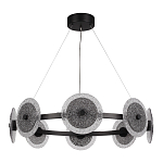 Люстра с плафонами из фактурного двойного стекла Heterochromia варинант исполнения - 5 | Loft Concept в Перми