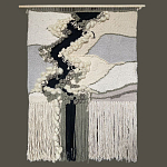 Панно ручная работа Черно-Белый Природный Орнамент  варинант исполнения - 4 | Loft Concept в Перми