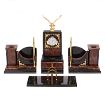 Настольный письменный набор из лемезита и змеевика с декором в виде Орла в подарочной упаковке Successful Leader варинант исполнения - 1 | Loft Concept в Перми